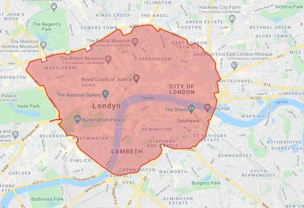 Strefy w Londynie: Co warto wiedzieć przed wjazdem do miasta samochodem?